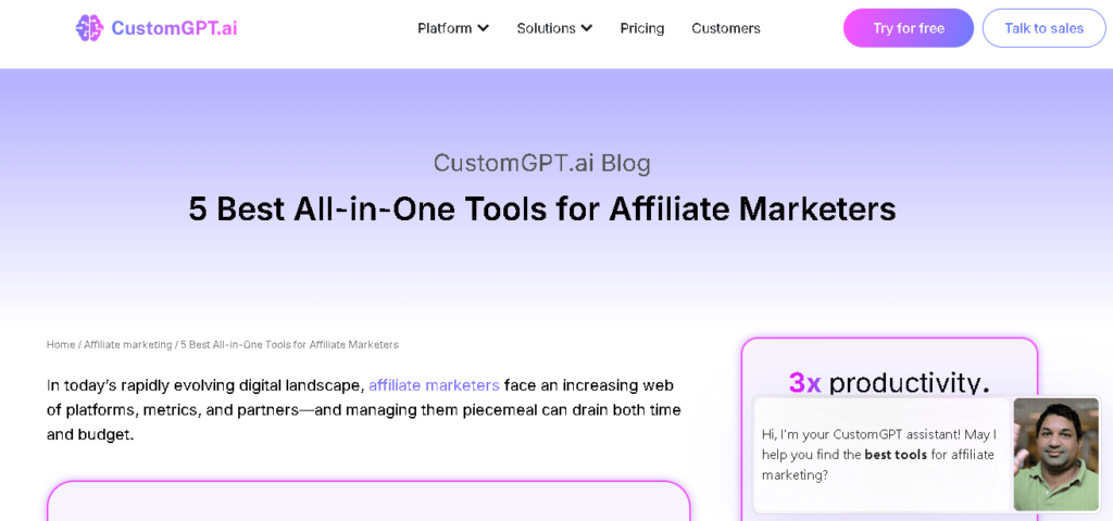 Top AI tools to automate affiliate marketing tasks and increase revenue